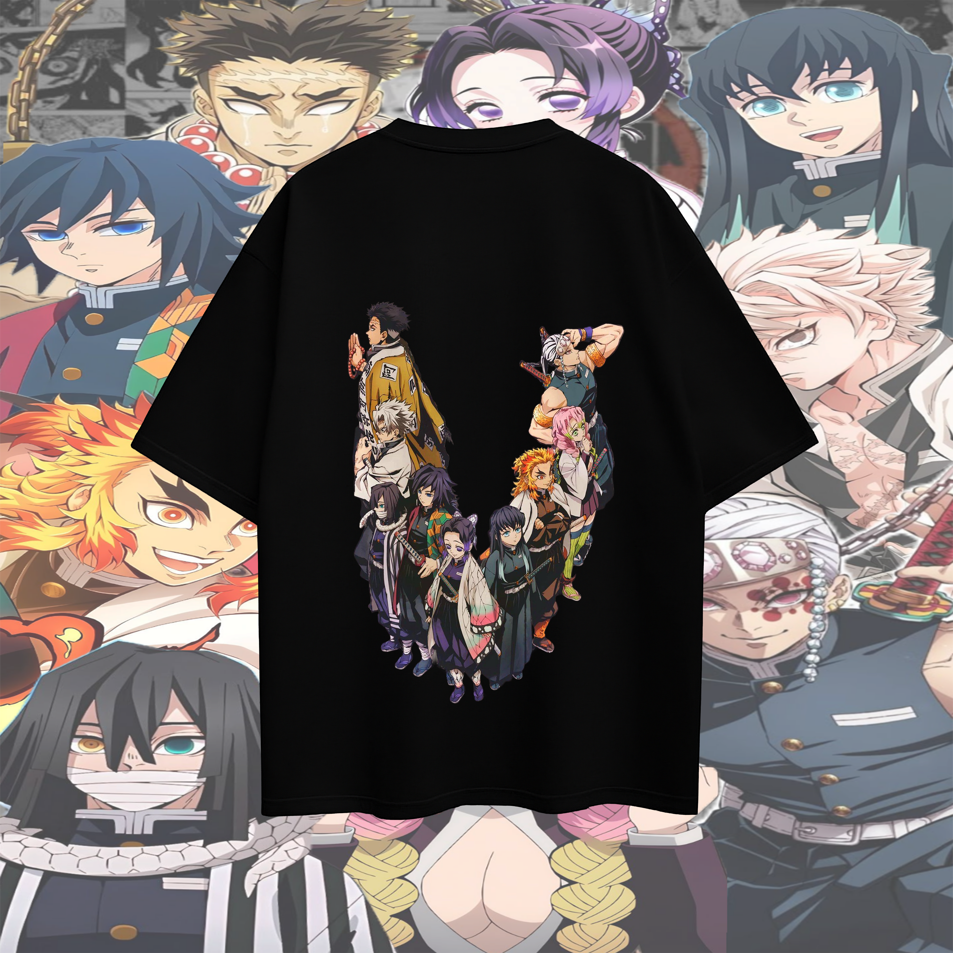 🔥 ALL HASHIRA: DEMON SLAYER CORPS T-SHIRT