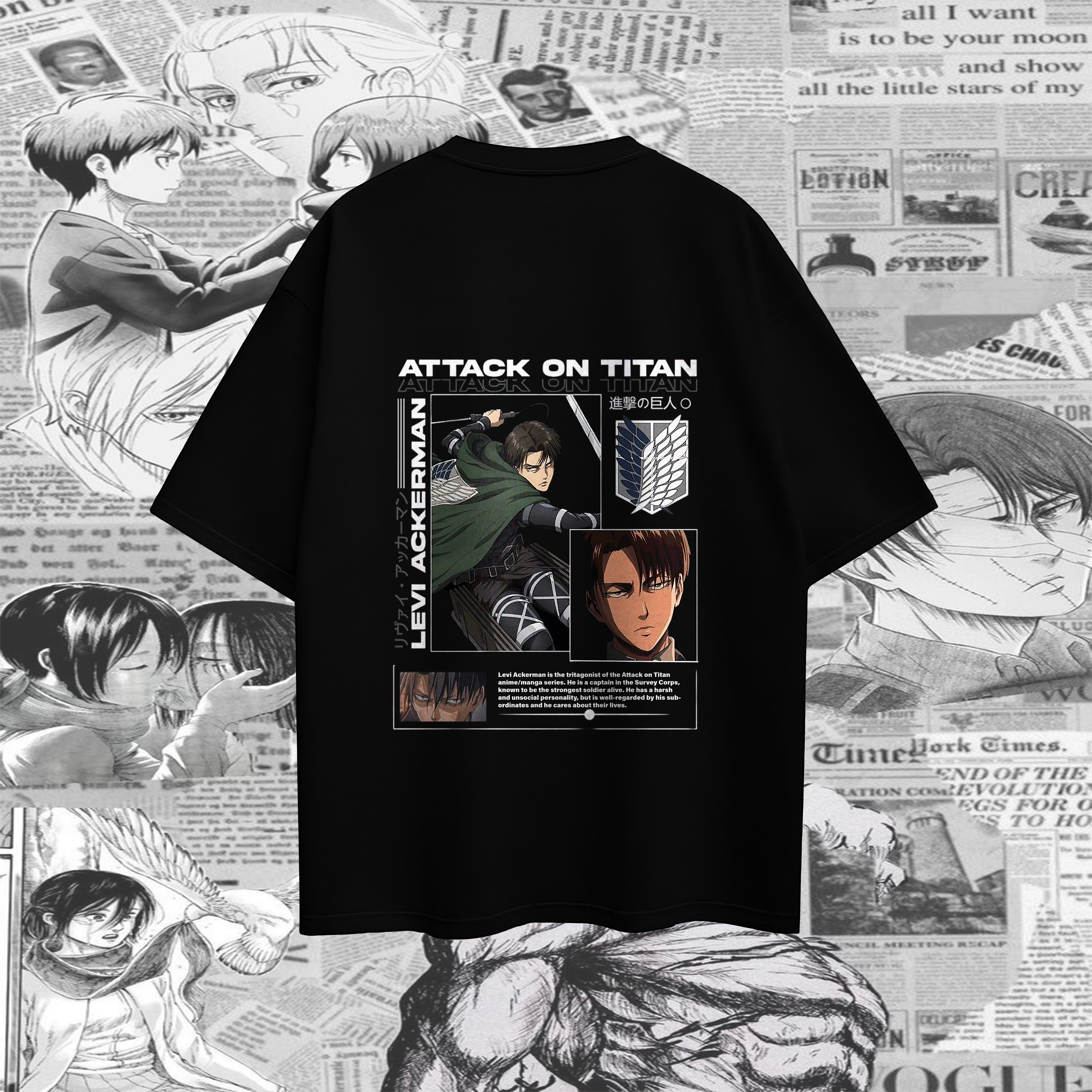 LEVI ACKERMAN: HUMANITY'S STRONGEST T-SHIRT