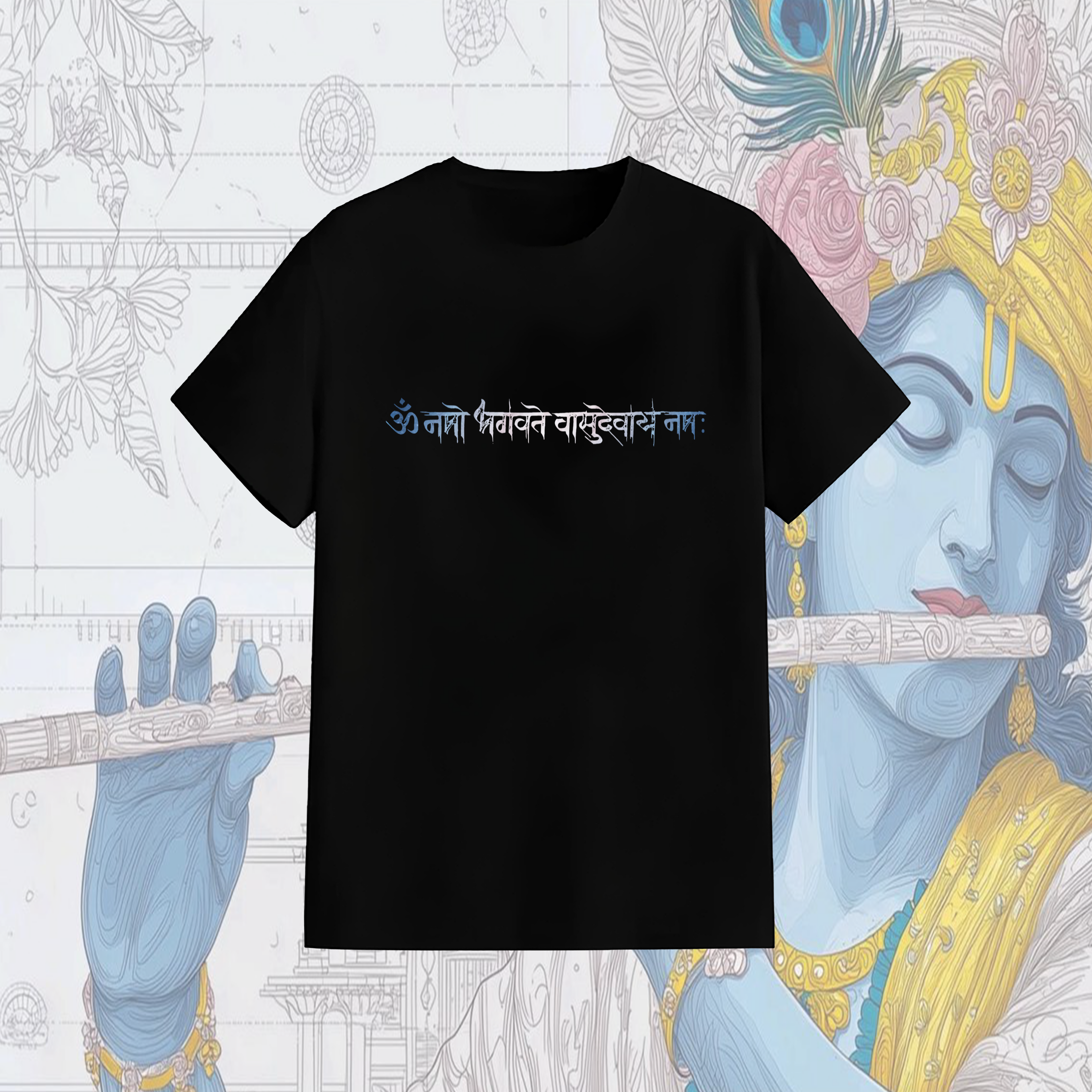 Lord Krishna Bagavan | Lord Vishnu Tee Om Namo Bhagavate Vasudevaya
