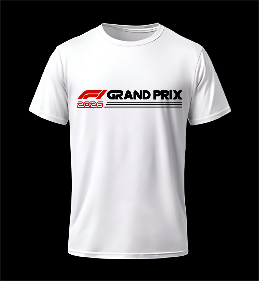 Formula 1 GRAND PRIX 2026 White Tshirt