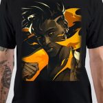 Valorant Phoenix Half Sleeve Black T-Shirt